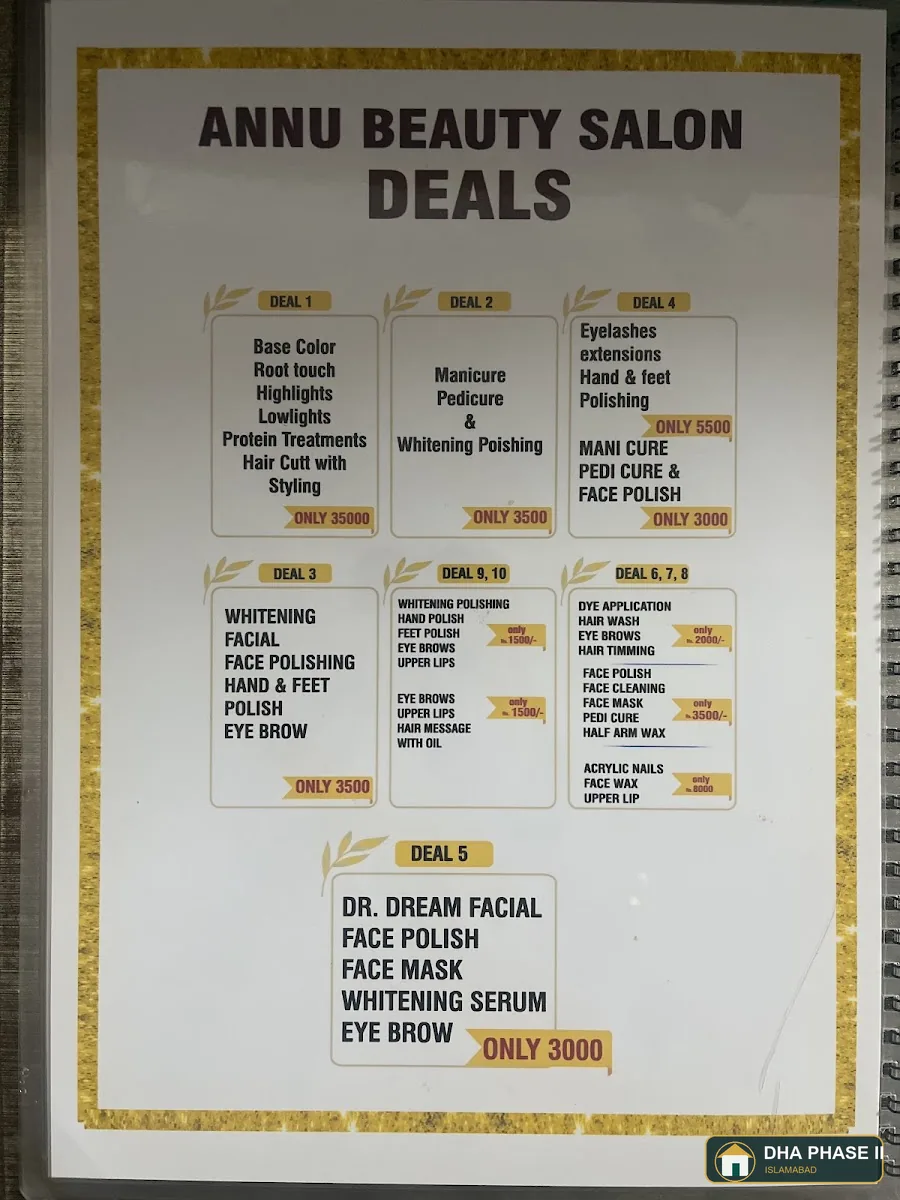 Annu.S Beauty Saloon in DHA Phase II Islamabad