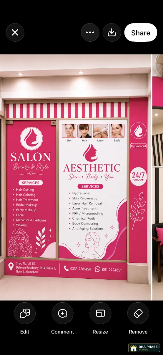 Cosmetic/Aesthetic & Family CLINIC (Aesthetic Care ,skin ,hair, nail & Cosmetic Laser Center in DHA Phase II Islamabad