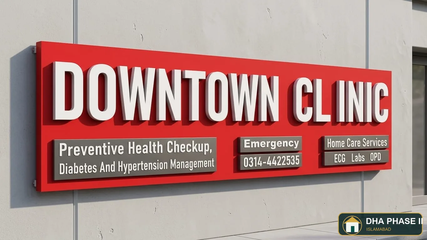 Downtown clinic in DHA Phase II Islamabad