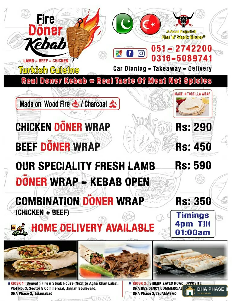 Fire Döner Kebab (Turkish Cuisine) Dha 2 Branch in DHA Phase II Islamabad — photo 2