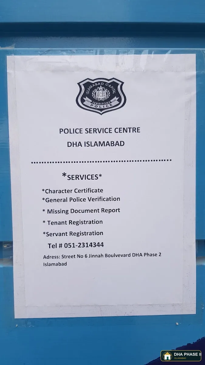 Police Station (Chowki) DHA Phase II in DHA Phase II Islamabad