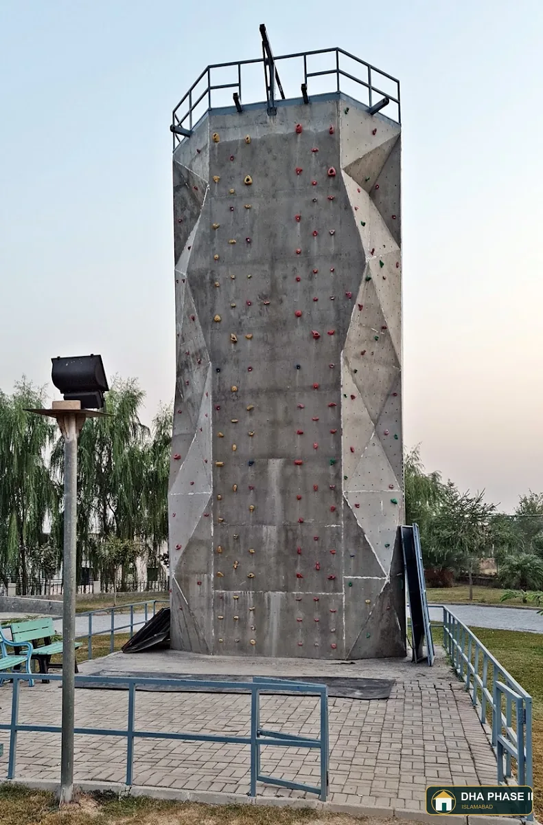 Rock climbing wall in DHA Phase II Islamabad