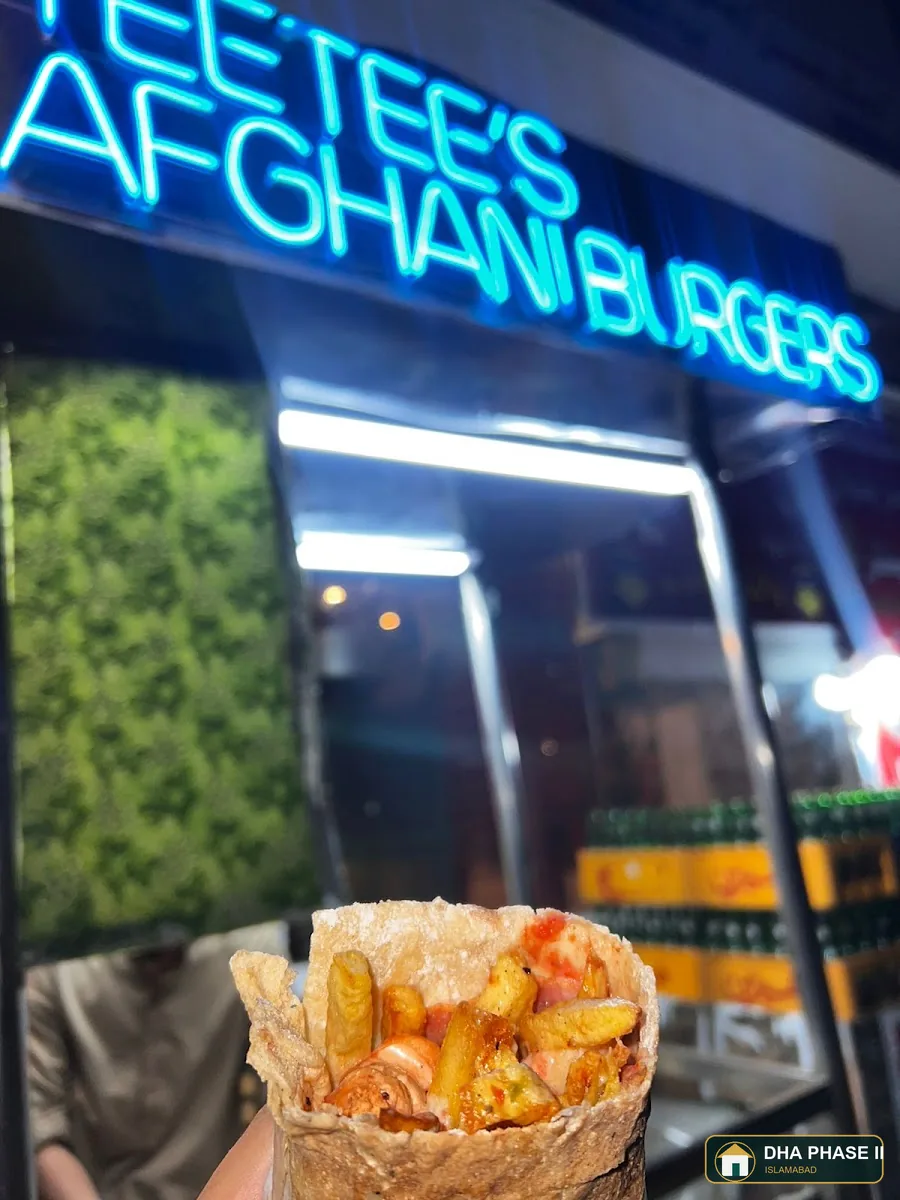 Teetee's Afghani Burgers in DHA Phase II Islamabad