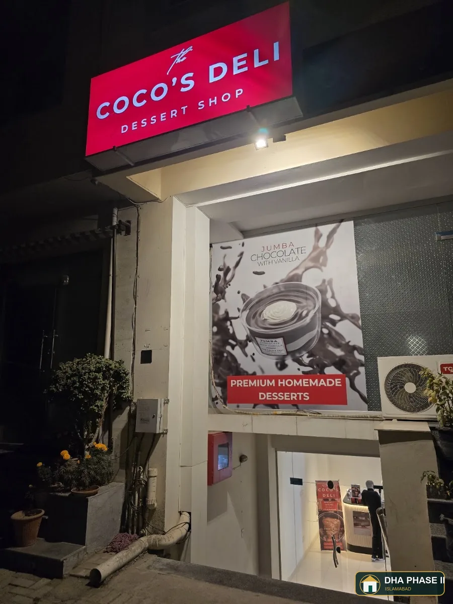 The Coco’s Deli in DHA Phase II Islamabad