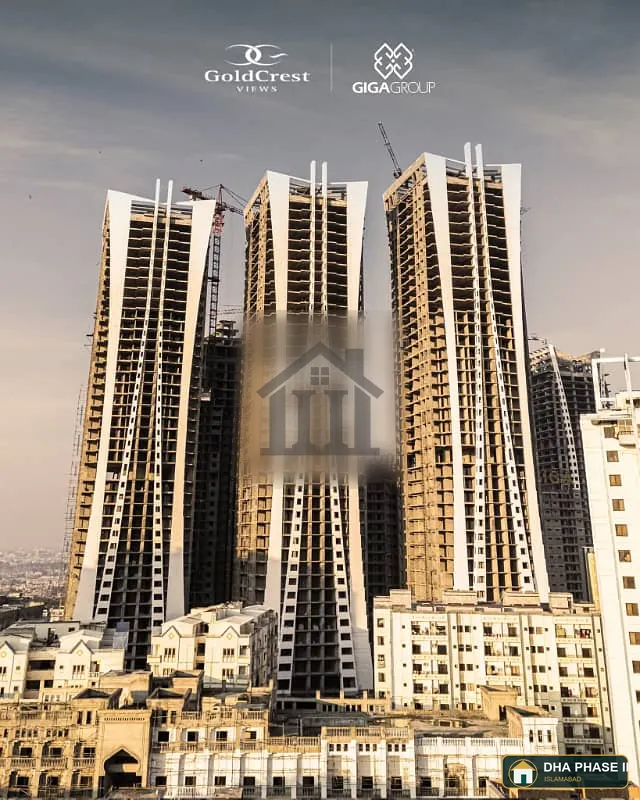Three Bedroom Flat For Sale In Goldcrest Views 1 Tower B Near Giga Mall, World Trade Center DHA-2 Islamabad