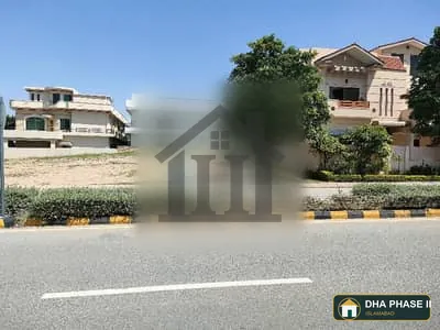 1 Kanal South Face Jinnah Boulevard Plot For Sale IN Sector B DHA Phase 2 Islamabad: