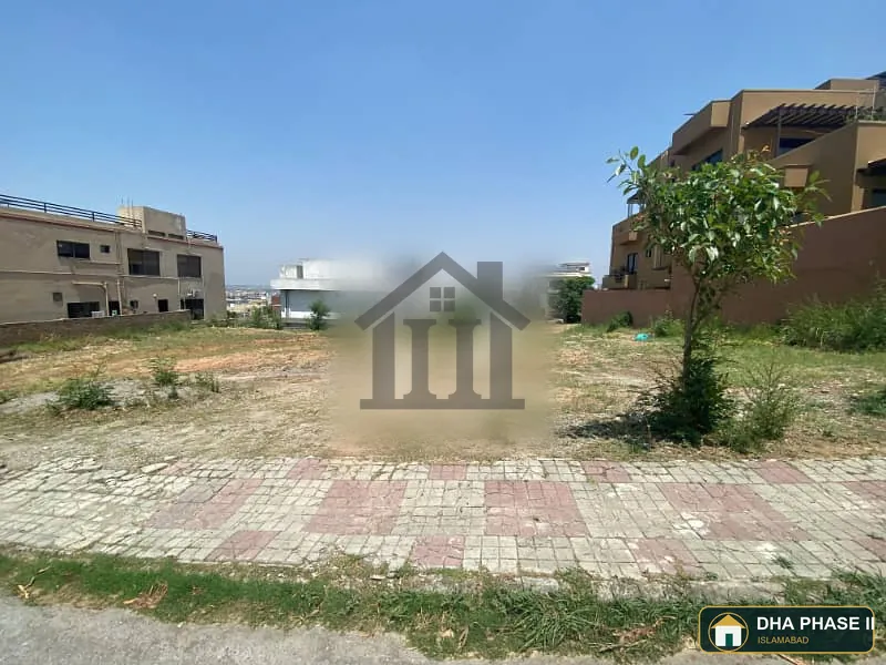 Family Bee Park Facing Wide Street Solid Level Plot Prime Location DHA Phase 2 Sector B