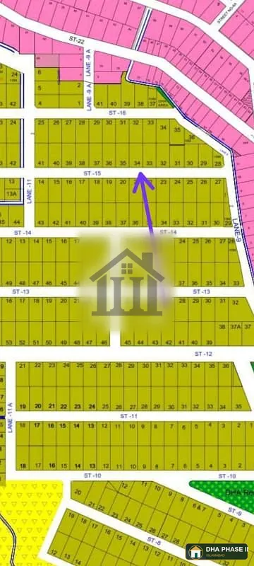 1 Kanal Leveld Solid Plot For Sale In DHA Phase 2 Islamabad