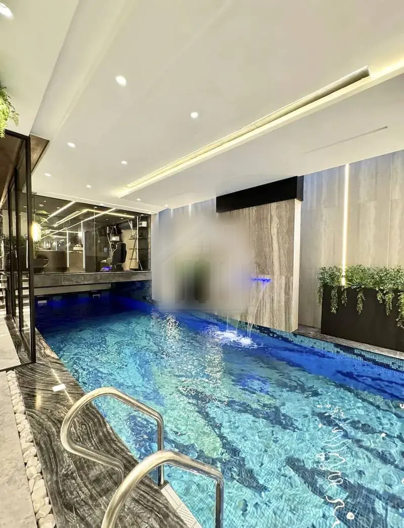 Dha 2 One Kanal Brand New CORNER House On MAIN BOULEVARD With SWIMMING POOL