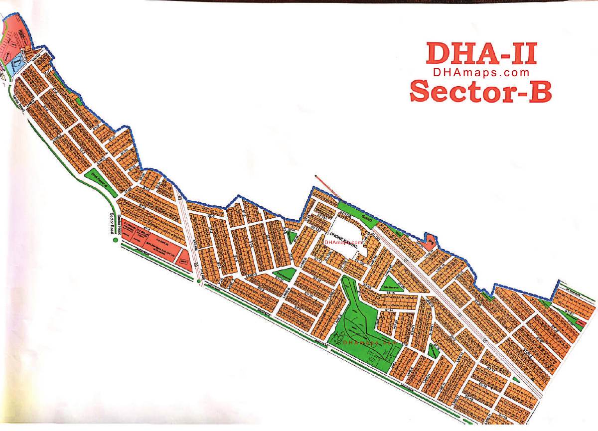 DHA Phase 2 Islamabad Sector B Map preview